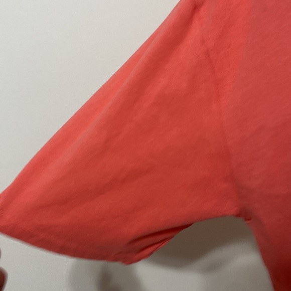 NWT Urban Rebel Cropped Collared Coral Oversized Polo Shirt Size Large - Picture 3 of 7